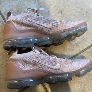 Pink Nike Vapormax shoes
